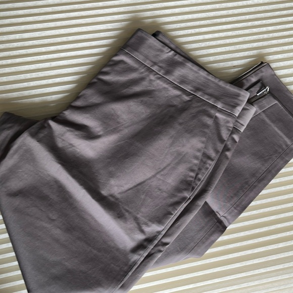 Piazza Sempione slate gray cropped pants - Picture 4 of 10
